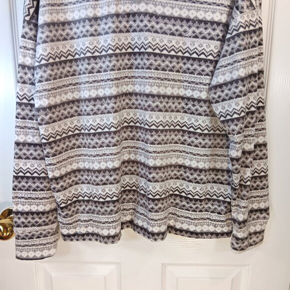 Nautica Fleece Pajamas Pajama Set 2-Piece Cozy Winter Gray Women's Size M NWOT - Picture 9 of 16